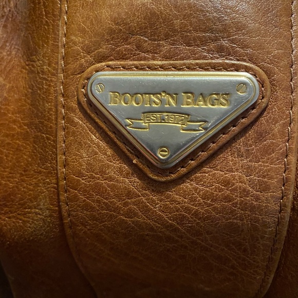 Boots’N Bags Vintage Brown Drawstring Shoulder Handbag - Picture 5 of 5